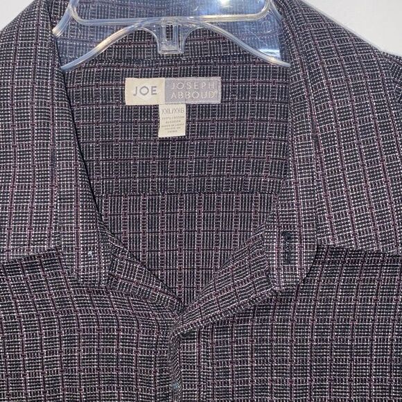 Joe Joseph Abboud Men's Plaid 100% Cotton Long Sleeve Button Up Shirt Size XXL - Picture 4 of 9